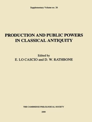 cover image of Production and Public Powers in Classical Antiquity